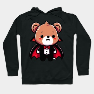 Cute Bear Vampire Halloween Kawaii Hoodie